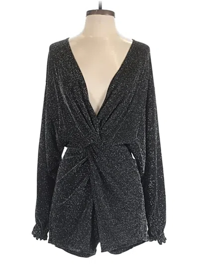 Pre-owned By Together Romper In Silver