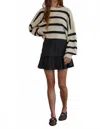 By Together Ruffle Mini Skort In Black In Black