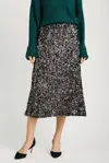 By Together Sequin Skirt In Black In Black