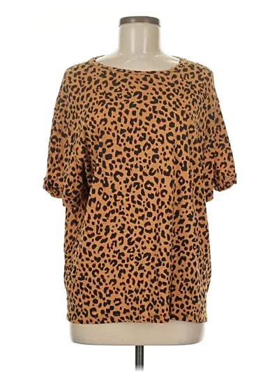 By Together Short Sleeve Blouse In Brown