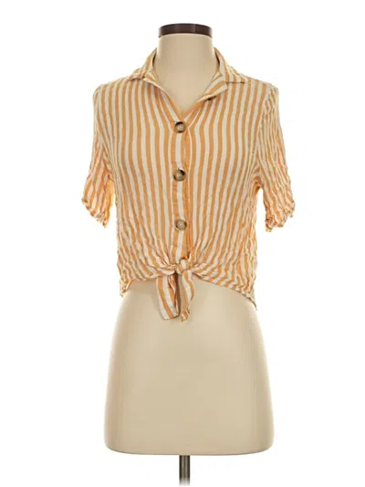 Pre-owned By Together Short Sleeve Blouse In Orange