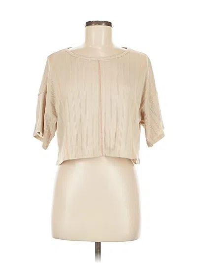 Pre-owned By Together Short Sleeve Turtleneck In Brown