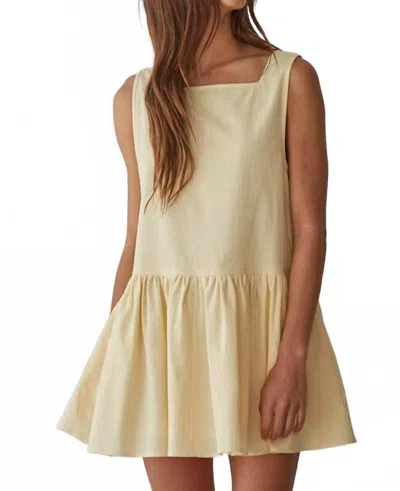 By Together Sleeveless Mini Dress In Yellow