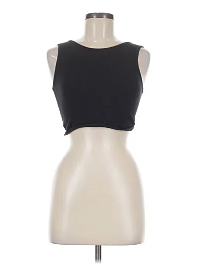 Pre-owned By Together Sleeveless Top Black Strapless Neckline Tops