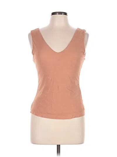 Pre-owned By Together Sleeveless Top Tan Sweetheart Neckline Tops