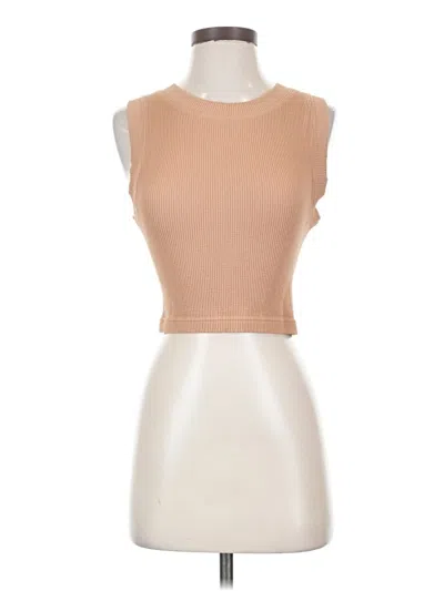 Pre-owned By Together Sleeveless T-shirt In Tan