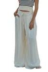 By Together Smooth Sailing Woven Pants In Natural In White