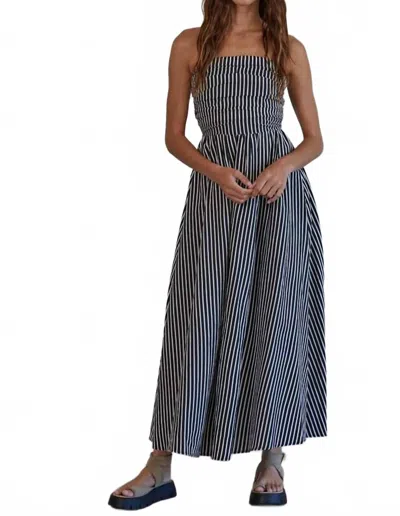 By Together Strapless Flare Maxi Dress In Black In Multi