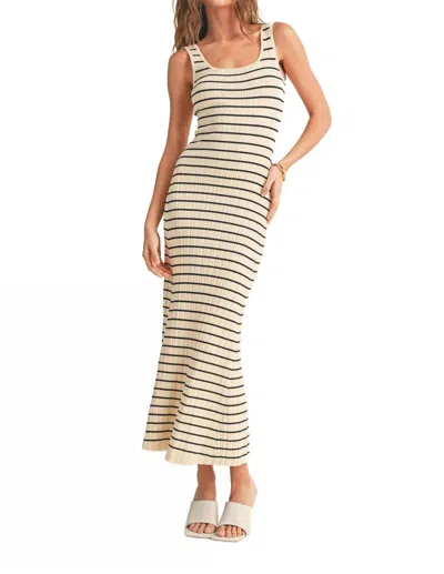 By Together Striped Maxi Dress In Off White