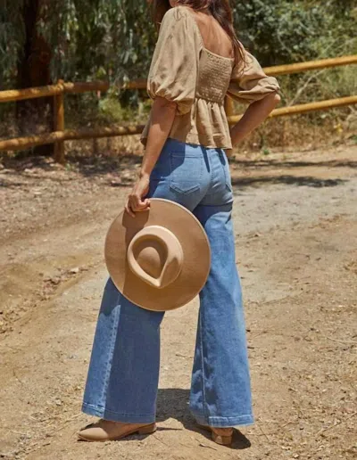 By Together Sun-kissed Sweetheart Top In Tan In Multi