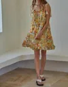 BY TOGETHER SUNNY DAYS DRESS IN SUNFLOWER MULTI