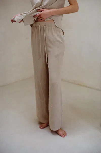 By Together Sunrise Sail Pants In Taupe In Beige