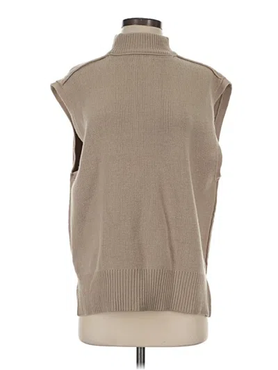 Pre-owned By Together Sweater Vest In Brown