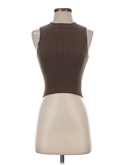 Pre-owned By Together Sweater Vest In Brown