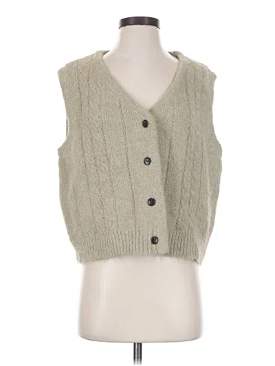 Pre-owned By Together Sweater Vest In Green