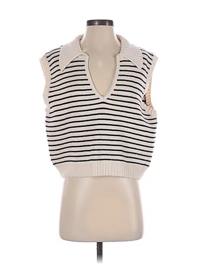 Pre-owned By Together Sweater Vest In Ivory