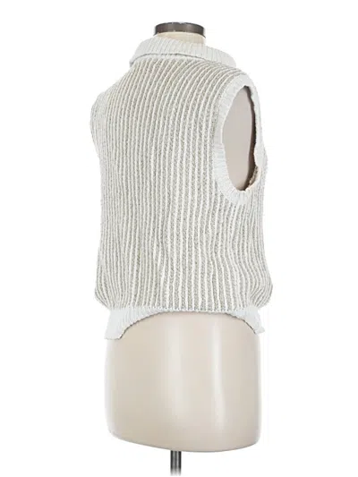 Pre-owned By Together Sweater Vest In Silver