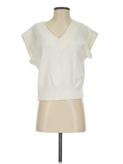 Pre-owned By Together Sweater Vest In White