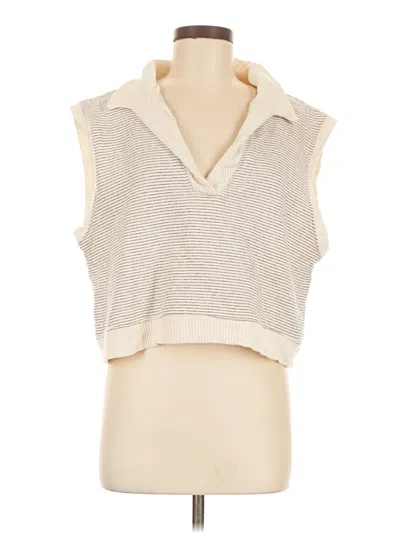Pre-owned By Together Sweater Vest In White