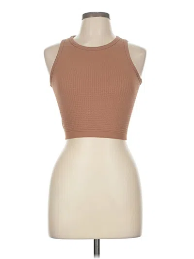 Pre-owned By Together Tank Top Brown Halter Neckline Tops