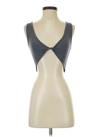 Pre-owned By Together Tank Top Gray Strapless Neckline Tops