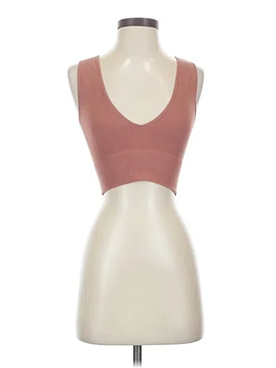 Pre-owned By Together Tank Top Pink Strapless Neckline Tops