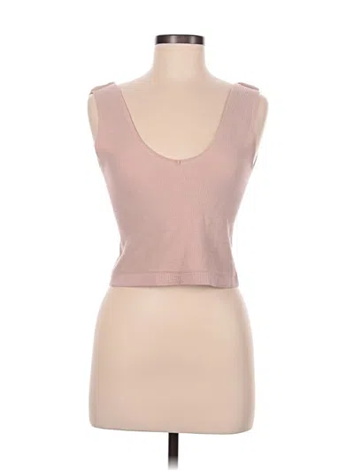 Pre-owned By Together Tank Top Pink Sweetheart Neckline Tops