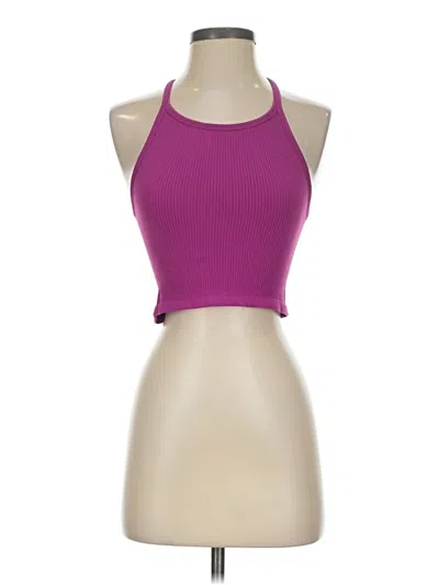 Pre-owned By Together Tank Top Purple Halter Neckline Tops