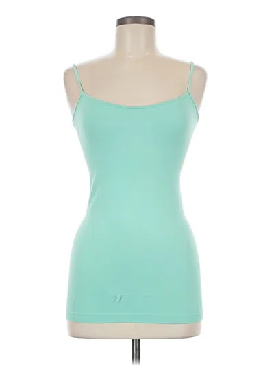 Pre-owned By Together Tank Top Teal Strapless Neckline Tops In Blue