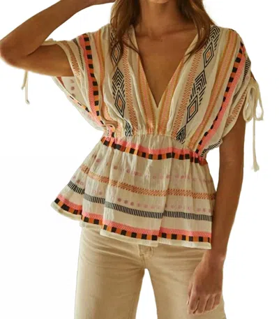 By Together The Estella Top In White In Multi