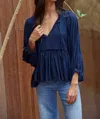 By Together The Lindona Top In Navy In Blue