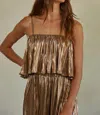 By Together The Livia Pants Woven In Bronze In Gold