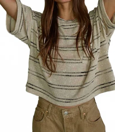 By Together The Tinley Top In Natural & Black In Neutral