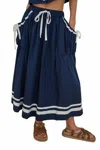By Together Tori Midi Skirt In Navy In Blue