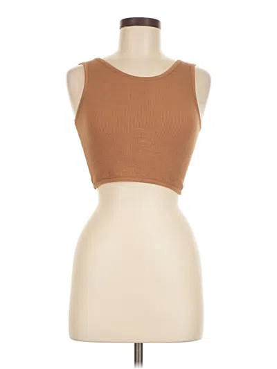 Pre-owned By Together Tube Top Brown Strapless Neckline Tops
