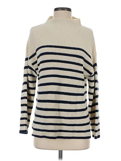 Pre-owned By Together Turtleneck Sweater In Ivory