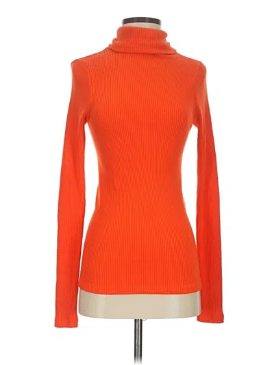 Pre-owned By Together Turtleneck Sweater In Orange