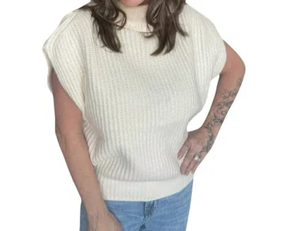 By Together Turtleneck Sweater Top In Cream In White