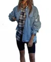 By Together Untamed Denim Jacket In Light Denim In Blue