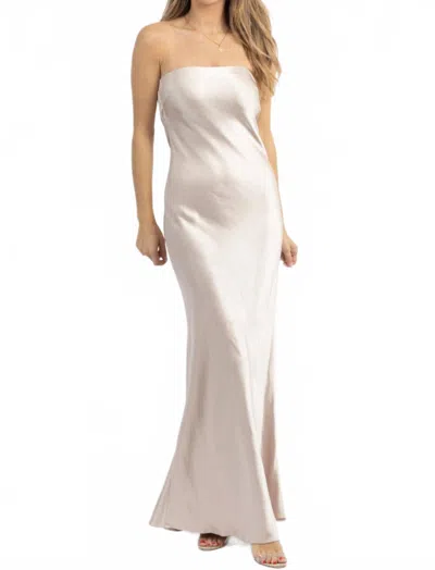 By Together Venus Cowl Back Maxi Dress In Ivory In Neutral