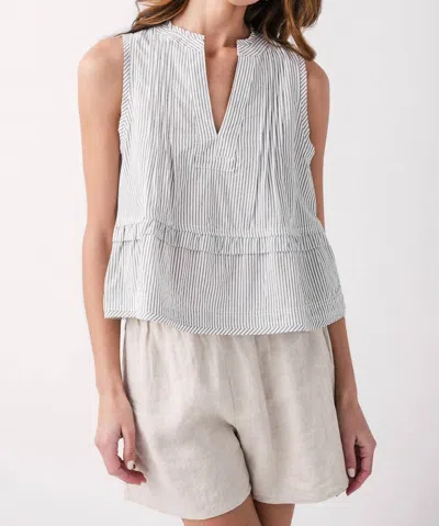 By Together Watson Sleeveless Top In Cream Black
