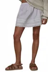 By Together Women's Daisy Cotton Skirt In White In Blue