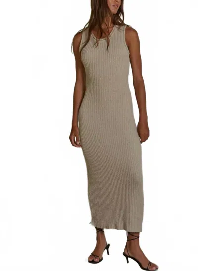 By Together Women's Knitted Tank Maxi Dress In Dove Gray In Neutral