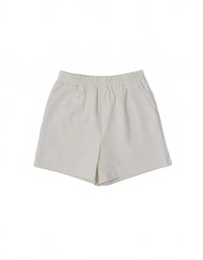 By Together Women's Refined Shorts In Milk In Metallic