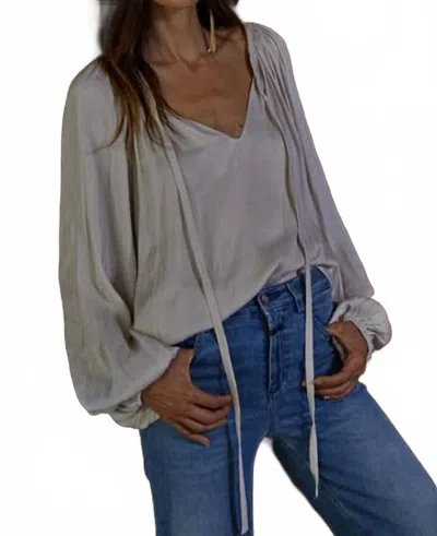 By Together Women's Sue Satin Top In Pearl In Multi