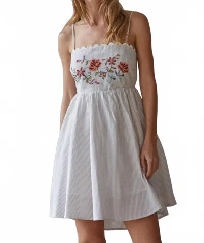 By Together Women's Wildflower Picnic Mini Dress In White