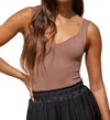 By Together Yours Truly Bodysuit In Chocolate In Gold