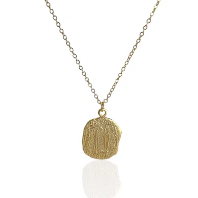 By Virgo Women's Athena Gold-plated Ancient Pendant Necklace