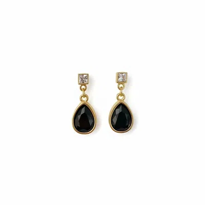 By Virgo Women's Black / Gold Tiran Earrings In Black/gold