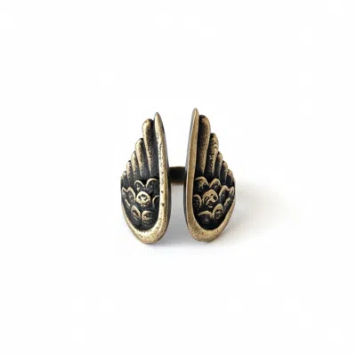 By Virgo Women's Black / Silver Guardia Ring In Multi